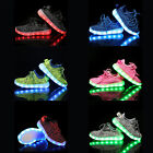 Boys girls Usb Charging Led Light Luminous Laces Shoes Kids Flashing Sneakers
