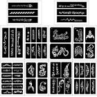  123pcs Large Temporary Tattoos Stencils  20 Sheets Boys And Man Glitter 
