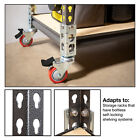 4pc Storage Rack Caster Wheels  adapts To Boltless Self Locking Shelving Racks 