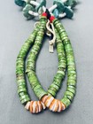 Opulent Early 1900 s Vintage Santo Domingo Green Turquoise Necklace Old