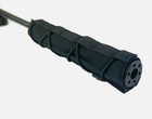 Stealth Alloy 9 Muzzle Brake For 1 2x28 Gbb With Black Heat Cover