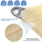 Steel Wire Sun Shade Sail Beige Rectangle Canopy Uv Block Shelter Cover Outdoor