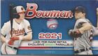 2021 Bowman Baseball Factory Sealed Retail Box  24 Packs 12 Cards Per Pack