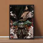 Attack On Titan Eren Yeager Levi Poster Print Anime Wall Art Aot - No Frame