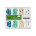 80pcs Dental Composite Finishing Polishing Discs Assorted Kit   Mandrel 12 14mm