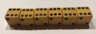 Three Pair Butterscotch Bakelite 5 8    Vintage Dice  tested 