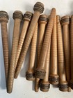 Wood Bobbins Spools Wooden Industrial Style Spindles 8 75  Wooden Quills Lot-30 