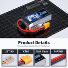 2x Zeee 2s Shorty Lipo Battery 2200mah 7 4v 50c Xt60 For Rc Helicopter Drone Car