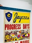 Vtg 1930s 40s Jaycees Progress Days City Of Moore Oklahoma Ok Circus Poster