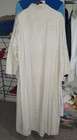 C M Almy Choir Server Alb Tunic Linen Shade Front Wrap 55  Long Super Nice