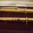 1984 Los Angeles Olympics Pentel Excalibur Lt  Ed  Gold Pen   Pencil Set In Box