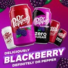 Dr Pepper Blackberry Zero Sugar Soda Pop 12 Fl Oz 12 Pack Cans - Free Shipping
