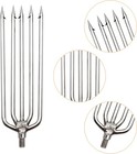 Fishing Spear  Stainless Steel Frog Gig Gaff  Strong Flounder Gig With Barbed 5