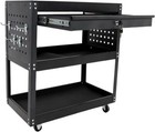 3 Tier Rolling Tool Chest Tool Organizer Box With Wheels   Shelf For Garage