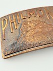 Vintage Philmont Boy Scout Copper Belt Buckle Rare Mountains Cimarron Ranch Mens