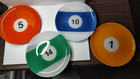 Lot Of 9 Vintage Luminarc Pool Parlor Billiards Plates 8    12 5 Server Tray B50