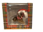 Sandicast Christmas Ornament German Shepherd W scarf New In Box Novelty Dog