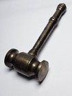 Vintage Handmade Brass 8  Gavel Auctioneer judge - Hammer paperweight decoration