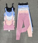 Aio Yoga Sports Set Airbrush Heart Throb Bra high-waist Legging Women s Suit New