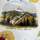 High Oregon Ore Antique Mount Jefferson Souvenir Painted Trinket Dish Plate