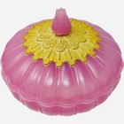 Vintage Avon Elusive Beauty Dust Pink Rose Dusting Powder Puff Grannycore
