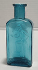 Vtg 1940s Smiths Special Elixir Medicine Bottle Usa Teal Cork Top 4 25  Tall