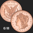Lot Of 140 X 1 Oz Mixed Copper Rounds  999 Fine Copper Round - Bullion