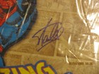 Spiderman Tin Sign Autographed By Stan Lee W Paas Authenticated Hologram   Card