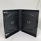 2 New High Quality 27mm Double  2  Disc Dvd Case  M-lock Hub  Black  Db27-2b