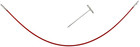 Chiaogoo 8-inch Twist Lace Interchangeable Cables  Small  Red  7508-s 