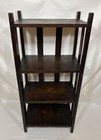 Antique Arts   Crafts Mission Oak Bookcase Shelf 4 Tier Plant Stand 38 h