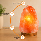 Himalayan  Pink Rock Salt Light Lamp Natural Healing Stone