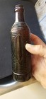 Vintage 1953 Orange Crush Amber Soda Bottle 7 Oz Ribbed Duraglas G-1003 Alton Il