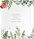 Large Address Book Eucalyptus Design Hardcover With Tabs For Contacts - Us