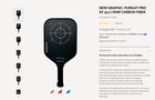 Engage Pursuit Pro Ex 15 2mm Pickleball Paddle Raw Carbon Fiber New