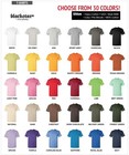 Personalized Custom Full Color Dtf Print Printed On Gildan Cotton T-shirts