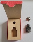 Vintage Small Perfume Bottle W  Glass   Silver Dauber   Original Box From France