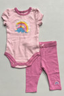 Girls Size 12m Kids Headquarters 4-piece Set Pant Outfits Dinosaur Hoodie Pink