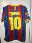 Messi 10 Home Shirt Jersey Soccer Football 2010 2011 Barcelona