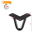 Whuangkaka 2 Inch Hairpin Legs diy Furniture Metal Table Legs 2 Inch  Black