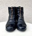 Ariat Heritage Zip Paddock Boots Youth Us 3 Black Leather Riding Equestrian