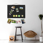 Black Bulletin Boards Cork Board With Felt  15 x11  Small Display Pin Board Visi