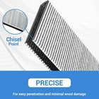 Meite 18 Gauge 1 4  Narrow Crown Staples Galvanized Chisel Point Staples