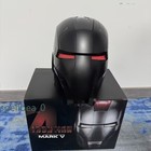 Full Black Iron Man 1 1 Mk5 Helmet Mask Jarvis Deformable Voice Control Wearable