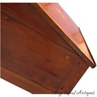 Antique Cherry Star Inlay Slant Front Shop Desk Country Store Farmhouse Folk Art