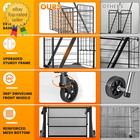 455lbs Shopping Cart For Groceries  Large Heavy Duty Grocery Cart On Wheels