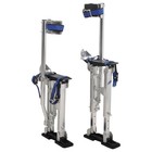 Silver Aluminum 15 -23  Adjustable Drywall Stilts For Painters Walking Finishing