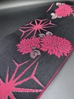 Japanese Vintage Kimono Yukata Obi Great Price Peony Flower Made In Japan