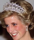 Princess Diana Crown Cambridge Lover Knot Diadem Quinceanera Bridal Silver Pearl