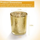 24pcs Glass Votive Tealight Tea Lights Candle Holder Wedding Party Decoration